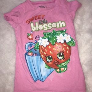 Girls 4T shopkins shirt
